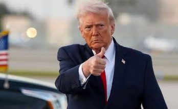 Trump Approves with Confident Thumbs Up