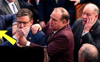 mike Johnson overcome with emotion during House Speaker vote as colleagues comfort him on